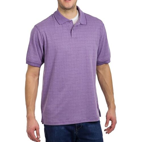 Nuevo Polo Haggar Hombre Trabajo a Fin de Semana Fácil de Cuidado Absorbente Secado Rápido Rendimiento - Imagen 3 de 4
