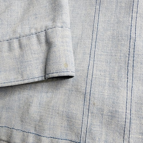 Vintage Montgomery Ward Work Shirt Jacket Snap Button Blue Denim Size XL - Picture 9 of 10