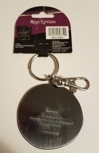 Nightmare Before Christmas Metal KEYCHAIN New on Card Walgreens Disney Halloween - Picture 3 of 4