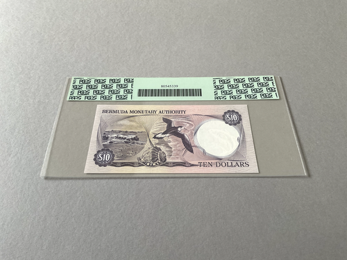 Bermuda 10 Dollars P-30b 1982 PCGS 63 PPQ - Picture 3 of 4