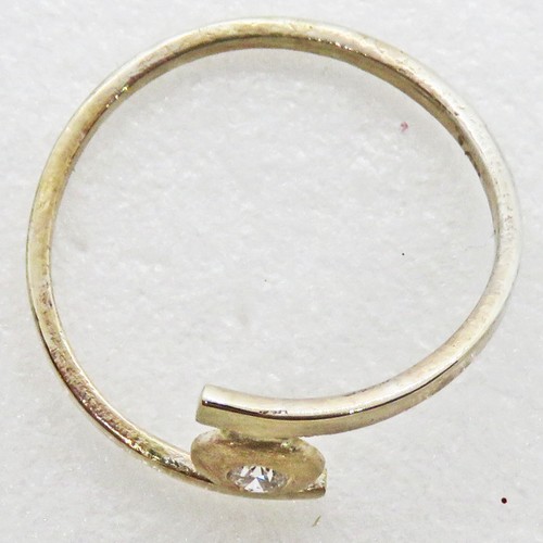 Aufgewonnene Schätze - Größe 8,75 14k Gold Diamant Solitär Ring von SoniaMcD - Bild 11 von 13