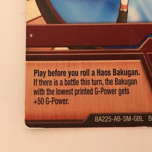 Bakugan Red Ability Card A Hand Up 30/48b Bakugan Battle Brawlers 2008 - Picture 5 of 7