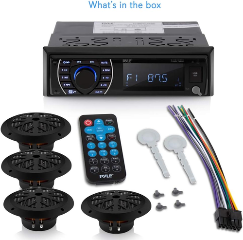 Lautsprecher-Set - im Armaturenbrett LCD Digital Stereo integriertes Bluetooth & Mikrofon mit AM FM - Bild 9 von 12