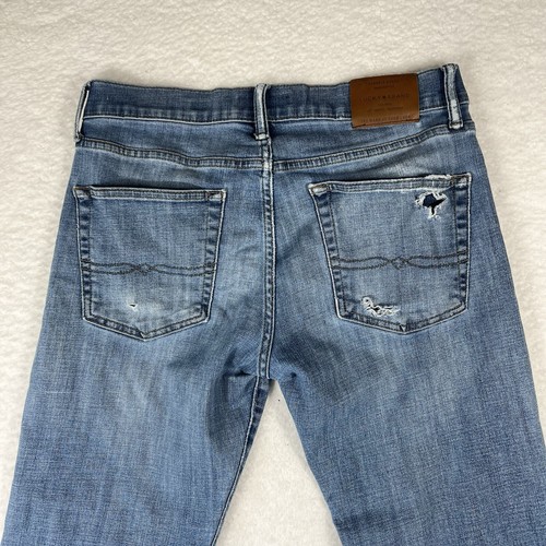 Lucky Brand Jeans Mens 31x32 363 Straight Blue Denim Straight Light Wash - Picture 3 of 15