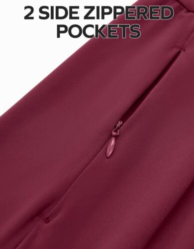 NWT~ Ewedoos Sz L Athletic Dress Built in Shorts Bra Sport Tennis Dance Burgundy - Picture 6 of 8