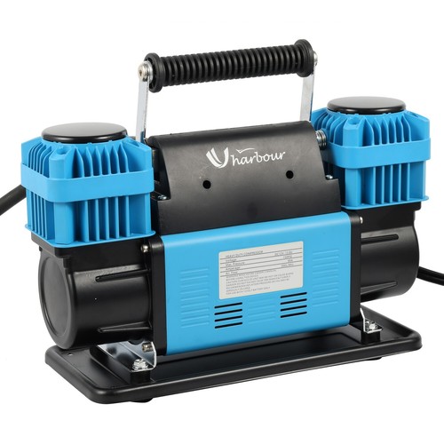 Compressore d'aria portatile off-road doppio cilindro 150 PSI 300 L/MIN con borsa di trasporto - Foto 7 di 10