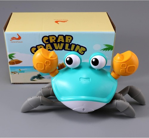 Crawling Crab Baby Toy - Infant Tummy Time Toys 3 4 5 6 7 8 9 10 11 12 Babies Bo - Picture 7 of 11
