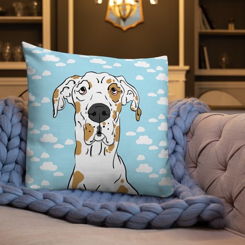 Fawnequin Great Dane Cloud Pillow Retro Dog Living Room and Bedroom Home Decor - Picture 10 of 14