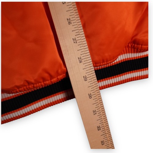 Vintage Baltimore Orioles Starter Jacket Men's XXL Orange MLB Satin Script Logo - Picture 6 of 16