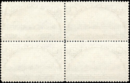 Canada Mint NG F 5c Scott #202 Block of 4 1933 Parliament Buildings Stamps - Picture 2 of 2