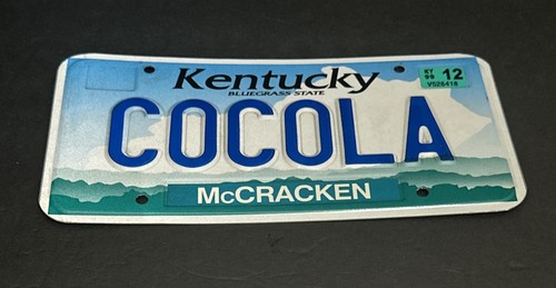 Kentucky Vanity Nummernschild mit Aufkleber 2012 — COCOLA (Coca-Cola) - Bild 16 von 24