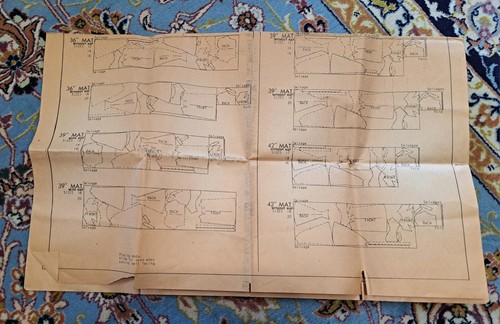 Vintage 1950er Jahre Vogue spezielles Muster S4067 gesammelt hinten B32 Cocktailkleid - Bild 5 von 8