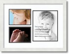ArtToFrames Collage Mat Picture Photo Frame 3 Openings in Satin White 1128