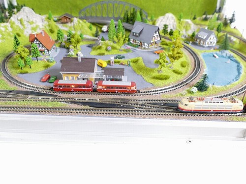 🇩🇪 Märklin mini club Spur Z..Noch Kofferanlage "Tessin" mit 2 Zügen - Bild 4 von 19