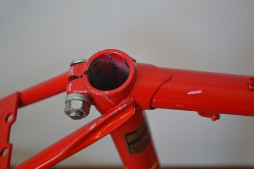 Vintage Raleigh Pacer XS Youth 16.5" 42cm Red Steel Road Bike Frame & Fork - Picture 22 of 24