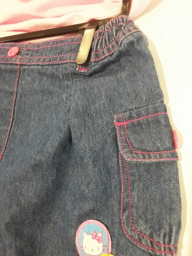 Hello Kitty Shorts Top Set Girls size 3 Cotton Licensed Shorts Pockets New Tag - Picture 12 of 16