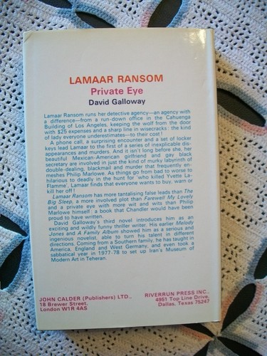 Lamaar Ransom Private Eye (David Galloway, 1979 1st UK Edition HCDJ) - Picture 2 of 12
