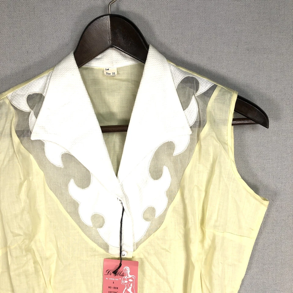 Chaleco Rockabilly Vintage Años 50 60 Nuevo de Lote Antiguo Talla Pequeña De Milo Stein-Tex Nuevo Para Mujer J23 Foto 2 de 4