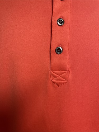 Mens Size XL Chase 54 Four Button Red Short Sleeve Golf Polo Shirt - Picture 2 of 12