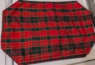 Holiday Placemats Red Green Gold Tartan Plaid Reversible Red Placemat Set of 4