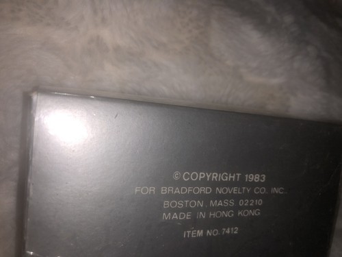 Vintage BRADFORD NOVELTY Just For You Christmas Ornament Holiday Figurine - 1983 - Foto 7 di 8