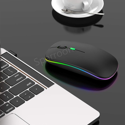 2.4GHz Bluetooth Wireless Optical Mouse USB Rechargeable RGB Mice for PC Laptop - Picture 43 of 61