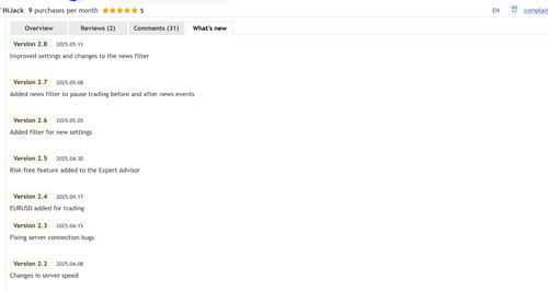 Hijack Gold BTC MT4 Forex EA Robot Metatrader autotrader v2.8 + Custom Setfiles - Afbeelding 12 van 13