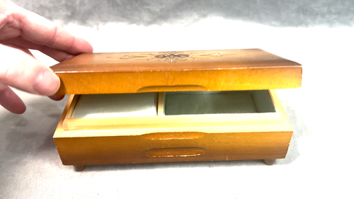 Cuendet Swiss Carved Wood Music Box - Video 1 of 1