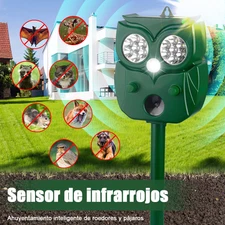Animal Repeller Ultrasonic Solar Power Bird Dog Cat Skunk Deer Raccoon Repellent