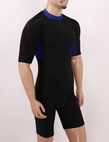 Adult Mens Wetsuit Half Sleeves Diving Suits Swimwear Surfing Bodysuit Jumpsuit - Picture 24 of 35