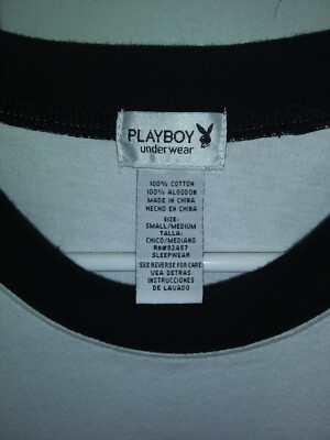 Vintage Playboy Bunny Ringer T Shirt Adult Sm/Med GUC | eBay