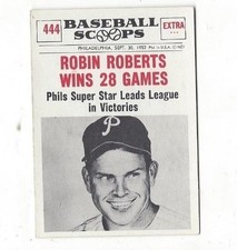 1961 NuCard Robin Roberts Card #444 near mint (see scan)