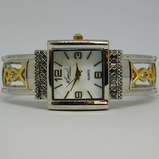 Kim Rogers BK114TBK Two Tone Quartz Analog Women's Watch Sz. 6 1/4" New Battery