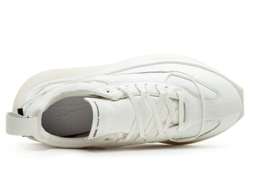 adidas Y-3 Yohji Yamamoto Shiku Run Sneakers Trainers White HQ6666 RRP £280 - Picture 5 of 6