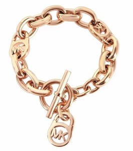 Nwt 115 Michael Kors Heritage Rose Gold Logo Lock Link Chain Image Is Loading Nwt 115 Michael Kors Heritage Rose Gold Logo