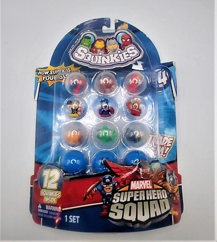 Blip Toys Series 4 Marvel Squinkies SUPERHERO NOS Thor, Hulk, Spider & Ironman, - Picture 3 of 3