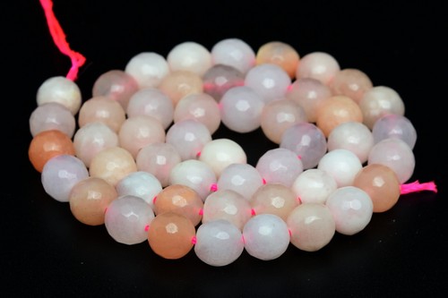6MM Natural Multicolored Aventurine Beads AAA Micro Faceted Round Beads 15" - Picture 2 of 3