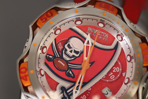 INVICTA 33088 NFL Men 52.5mm Stainless Steel + Aluminum Red + Orange + Steel - Picture 2 of 7