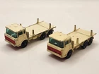 2-Lot-1960-Matchbox No. 58 Girder Truck  - Lesney Made In England