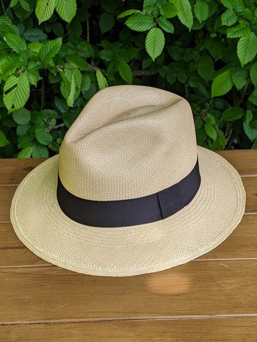 Fascia cappello nero Equal Earth - elastico elastico per Panama Bowler Boater Fedora - Foto 3 di 4