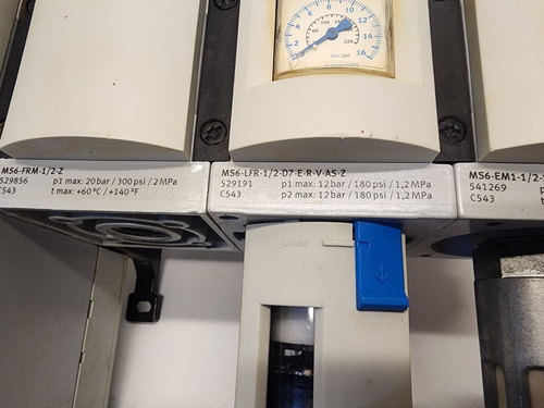 Festo Pneumatic MS6-SV-1/2, MS6-FRM-1/2, MS6-LFR-1/2, MS6-EM1-1/2 manifold - Imagen 4 de 12