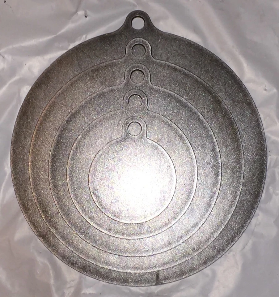 HMF TARGETS Ar500 Steel Target 4,6,8,10,12" X 1/2" Gong Hanger NRA Action Pistol 5pc Set