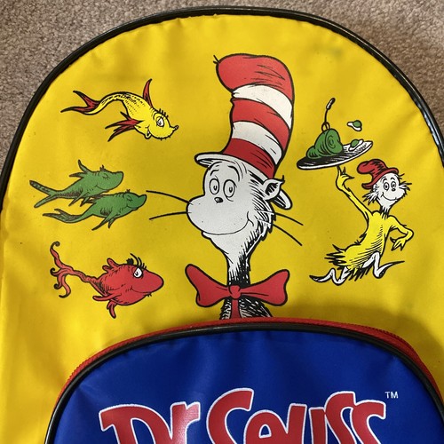 Vintage 1997 Dr. Seuss & His Friends Bookbag Backpack - Picture 4 of 5