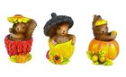 Miniature Fairy Garden 1.75" Fall/Harvest Squirrels - Set of 3 - Buy 3 Save $5