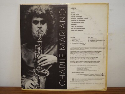 美品】LP/ CHARLIE MARIANO / A JAZZ PORTRAIT OF CHARLIE MARIANO