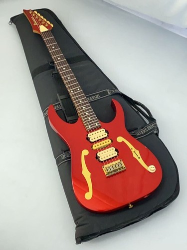 Ibanez PGM500 1994 rosso metallizzato usato? Paul Gilbert 3,3 kg Made in Japan con scatola originale - Foto 6 di 9