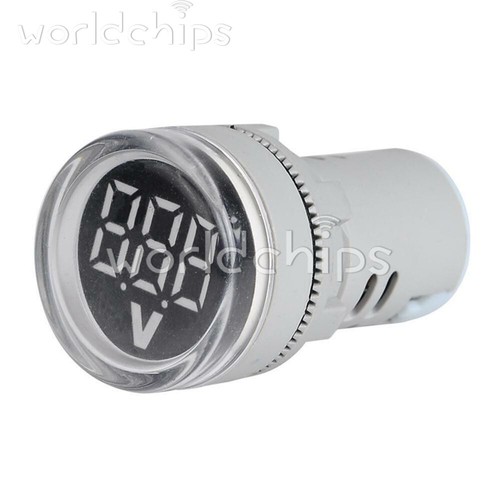 DC 6-100V Digitalanzeige Spannungsmesser Volttester 22MM Mini LED Voltmeter Neu - Bild 6 von 15