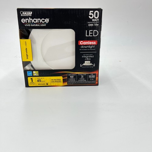 FEIT Electric Enchance White LED Canless Downlight Bright White 3000K 4 in. 50W - Picture 2 of 4