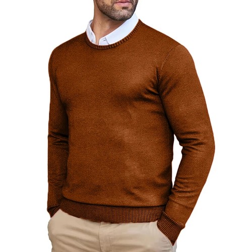 Men's Cashmere Sweater Warm Tops Winter Outwear Casual Comfort Loose Fashion - Picture 23 of 32