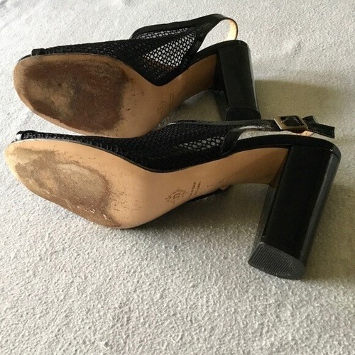 Nanette Lepore Black Mesh Slingback Heels, size 8 - Picture 6 of 6